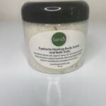 Glass jar of Euphoria CBD Bath salts